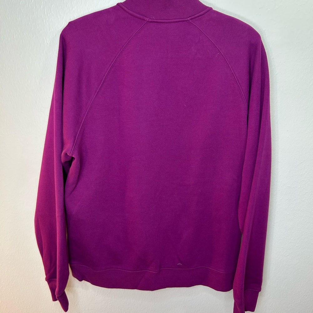 Fabletics Go-To Quarter Zip Pullover Men’s Large Purple Athletic Sweater - Picture 3 of 10